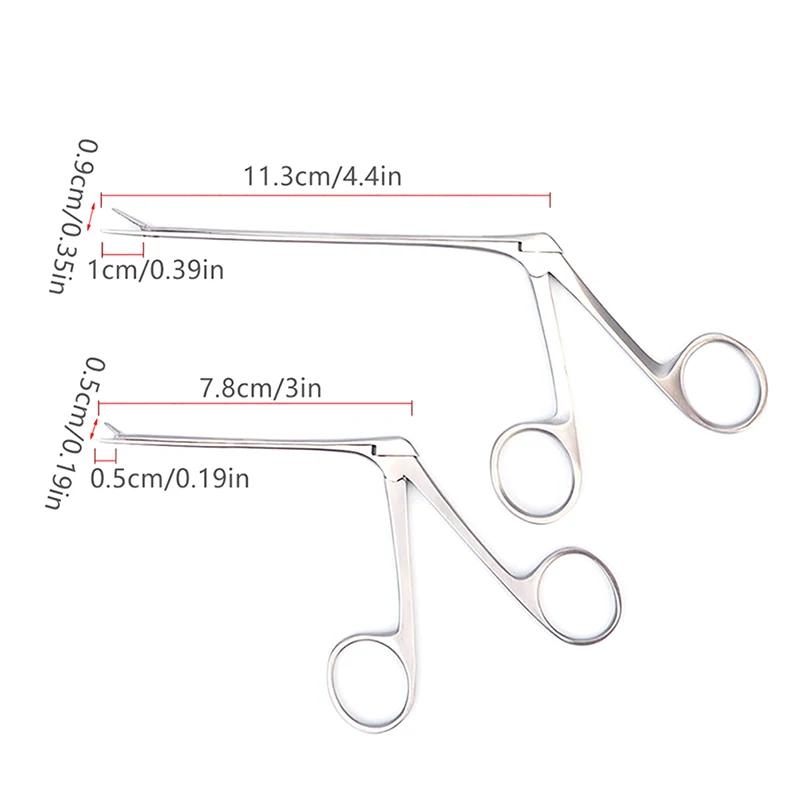 Ear Nose Cleaner Pliers Pick Endoscope Earwax Remover Hartman Micro Alligator Crocodile Veterinary Forceps Tweezer Otoscope Tool 6