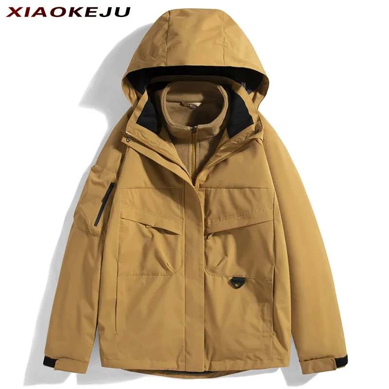Men's Coats Parkas for Men Vintage Windbreaker Outdoor Heating Jackets Techwear Withzipper Sports Baseball