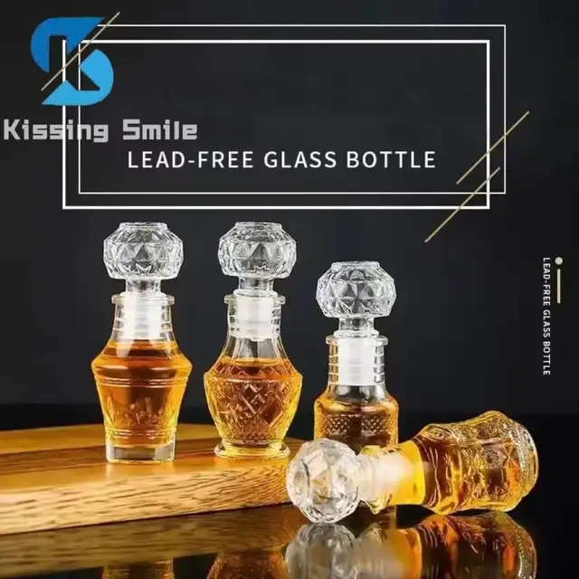 12 pièces 60 ml petite bouteille en verre transparent avec couvercle, mini  bouteille de jus pour liqueur gingembre shots potion jus huiles  essentielles whisky échantillon 2 oz - AliExpress
