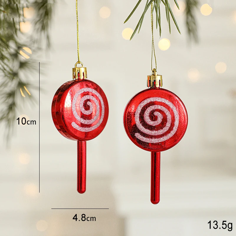 thumbnail image 1 of Adornos colgantes para árbol de Navidad, campanas pequeñas de Año Nuevo, lazos de copos de nieve de Papá Noel, bolsas de la suerte con forma de estrella y alce, adornos colgantes para árbol de Navidad, 1 of 5