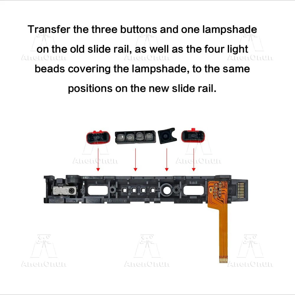Premium Joycon Slide Rail Repair Kit with Sensor Flex Cable