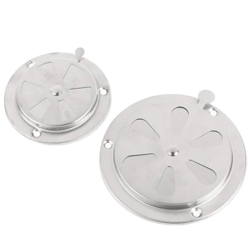 1pcs 5mm Adjustable Air Vent Grille Round Ducting Ventilation Grilles Cover BBQ Grill Smoker Exhaust Vent Stove