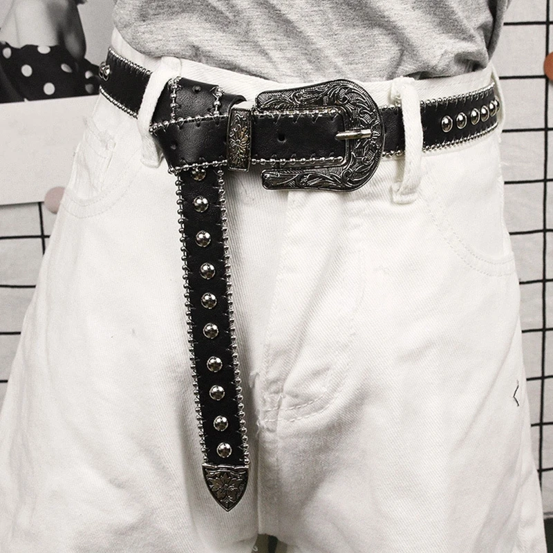 

Rivet Belt Jeans Belt Waist Chain Belt Gothic Rock Punk Belt Decorative Belt