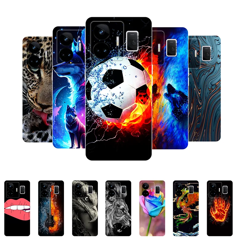 Per Realme Gt Neo5 Case Football Custodie Posteriori In Silicone Morbido Per Realme Gt Neo 5 Rmx3706 Cover Per Telefono Realmegt Neo5 Etui Funda