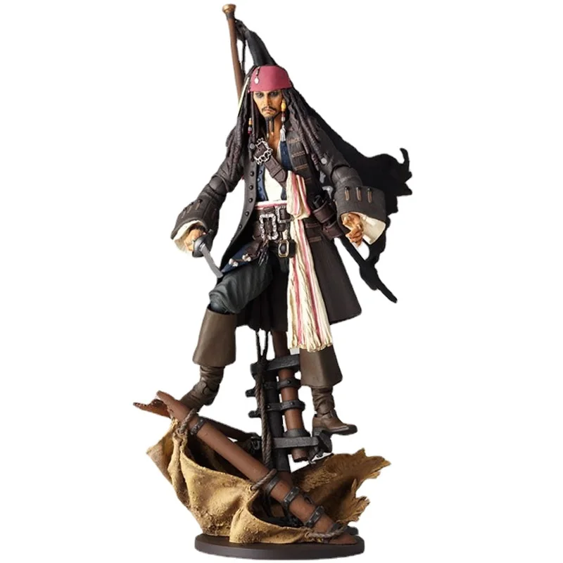 

In Stock Original KAIYODO Revoltech Jack Sparrow 13.5CM Anime Figure Model Collectible Action Toys Gifts