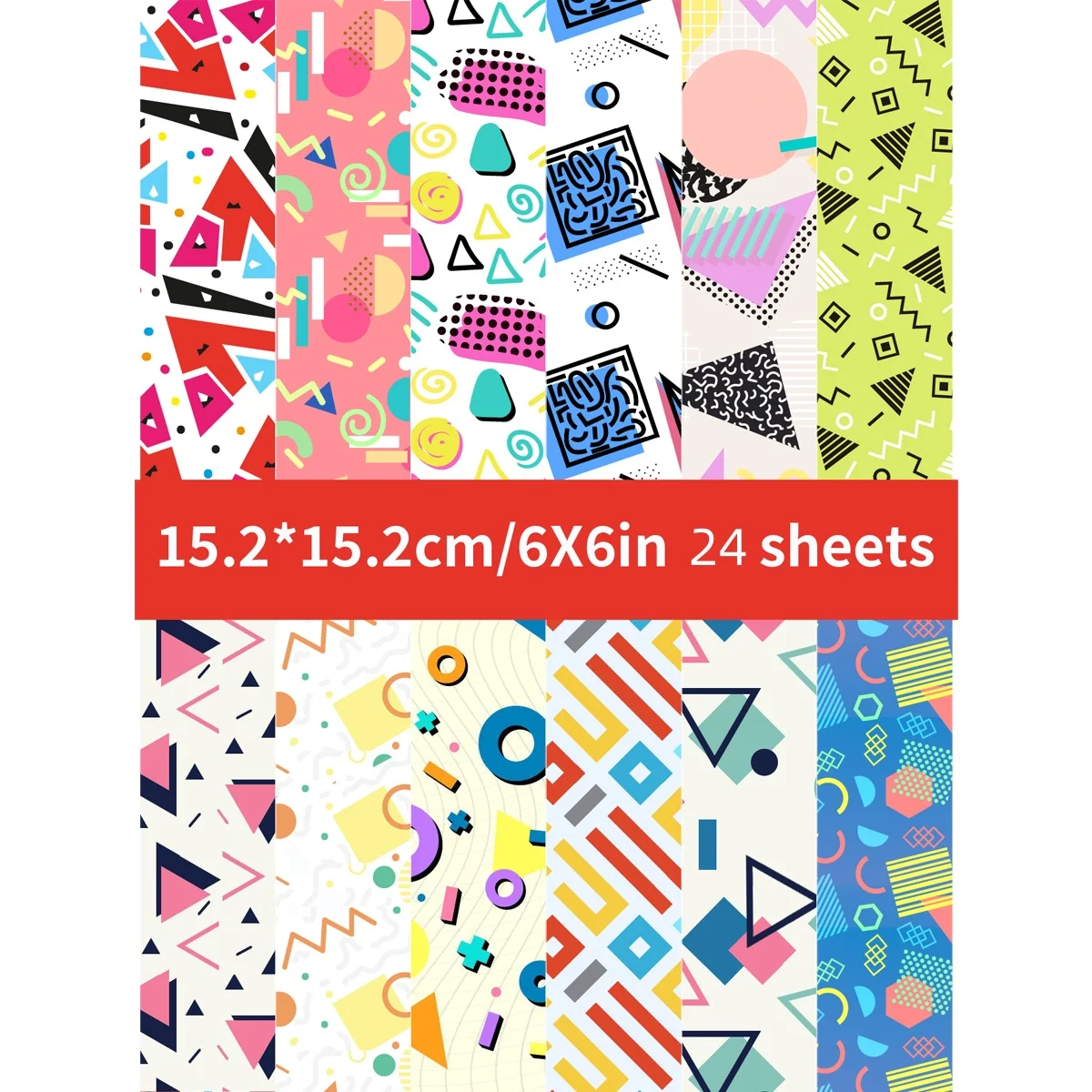 Scrapbook Paper Holiday Decoration Material Gift Wrapping Paper Any Occasion Specialty Origami Paper 24pcs