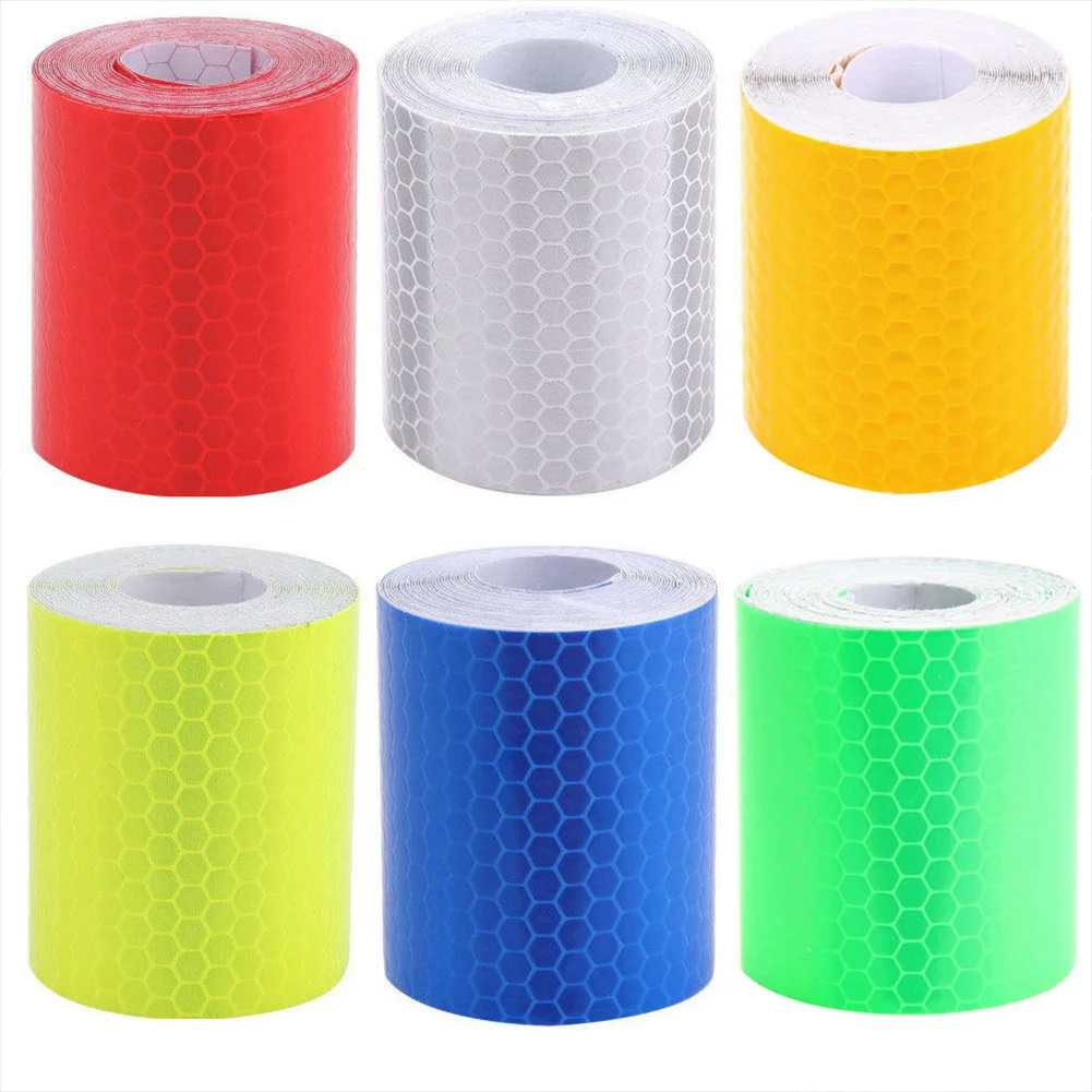 

Car Reflective Tape Decoration Stickers 5cmx1m Car Warning Safety Reflection Tape Film Auto Reflector Sticker on Car Styling