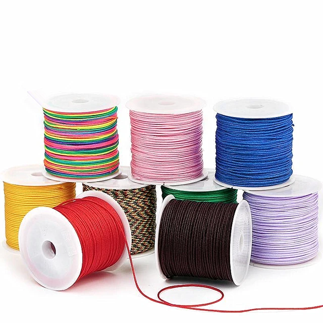 95meters/Roll 0.8mm Nylon Cords Beading Thread String For Diy Jewelry  Making Woven Bracelet Necklace Handmade Craft Accessories - AliExpress