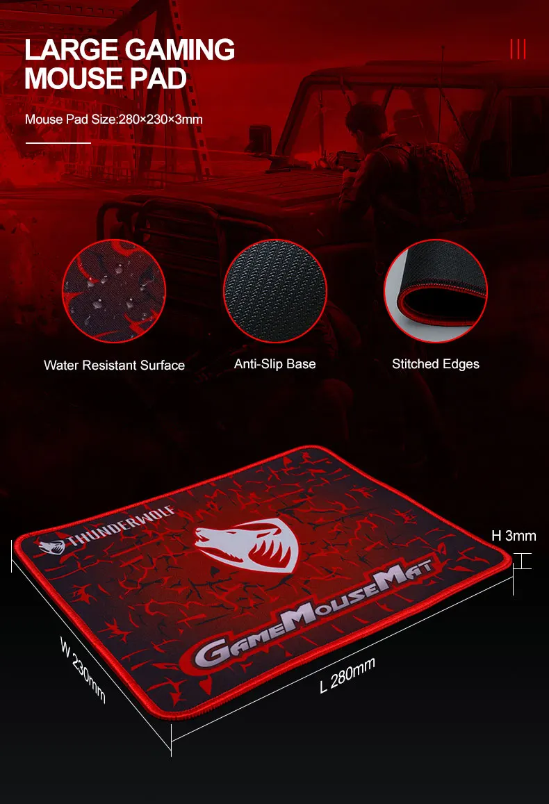 Gaming Keyboard Mouse And Mouse Pad Set With Backlit Wired Keys_voghion.com