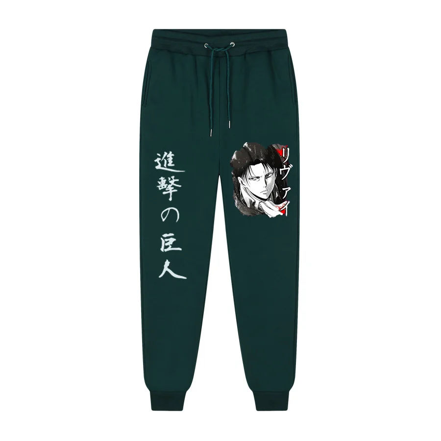 

Japanese anime Attack on Titan Levi print PatchworkPants Harajuku Men's Pants Joggers Male Trousers Casual Sweatpants sweatpants