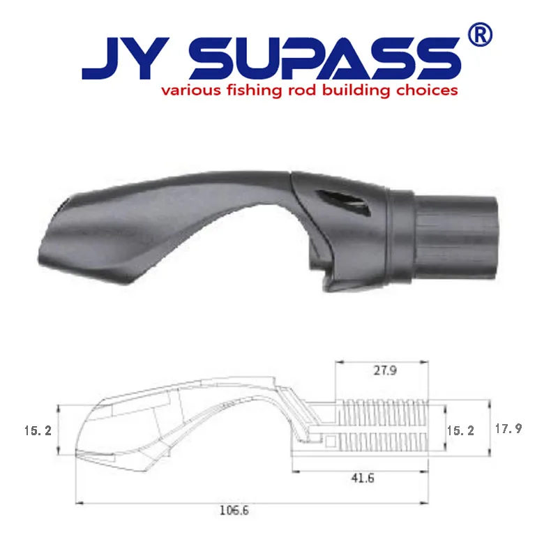 JY SUPASS BYS fishing rod spinning reel seat Reel Seat Locking Nut eva grip Use To DIY Fish Rod Building and Repair fishing rod