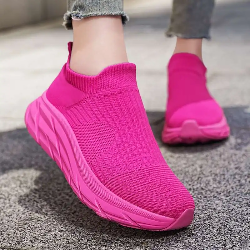 MWY Fashion Women's Sneakers Shoes Wedge Socks Comfortable Woman Shoe vulcanized Shoes Zapatilla Deportiva Mujer Size 36-44
