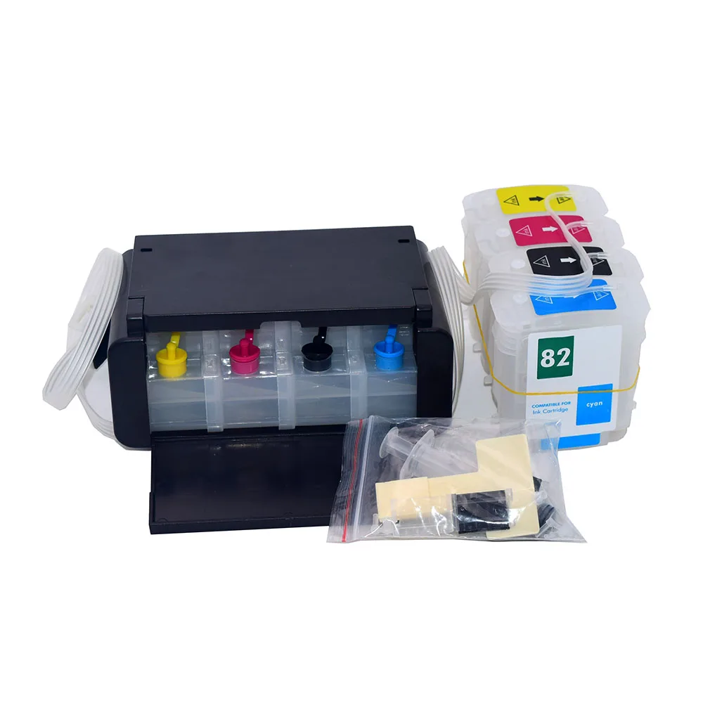 BOMA.LTD Continuous Ink Ciss System For HP10 82 For HP 500 800 815 Printer HP 10 82 CISS With Cartridge Auto Reset ARC Chip