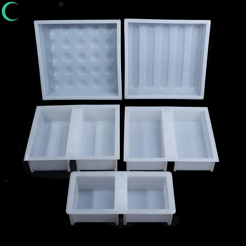 DIY Paving Brick Mould Shaped Walk Maker Reusable Concrete Path Maker Mold Stepping For Lawn Patio Yard Garden