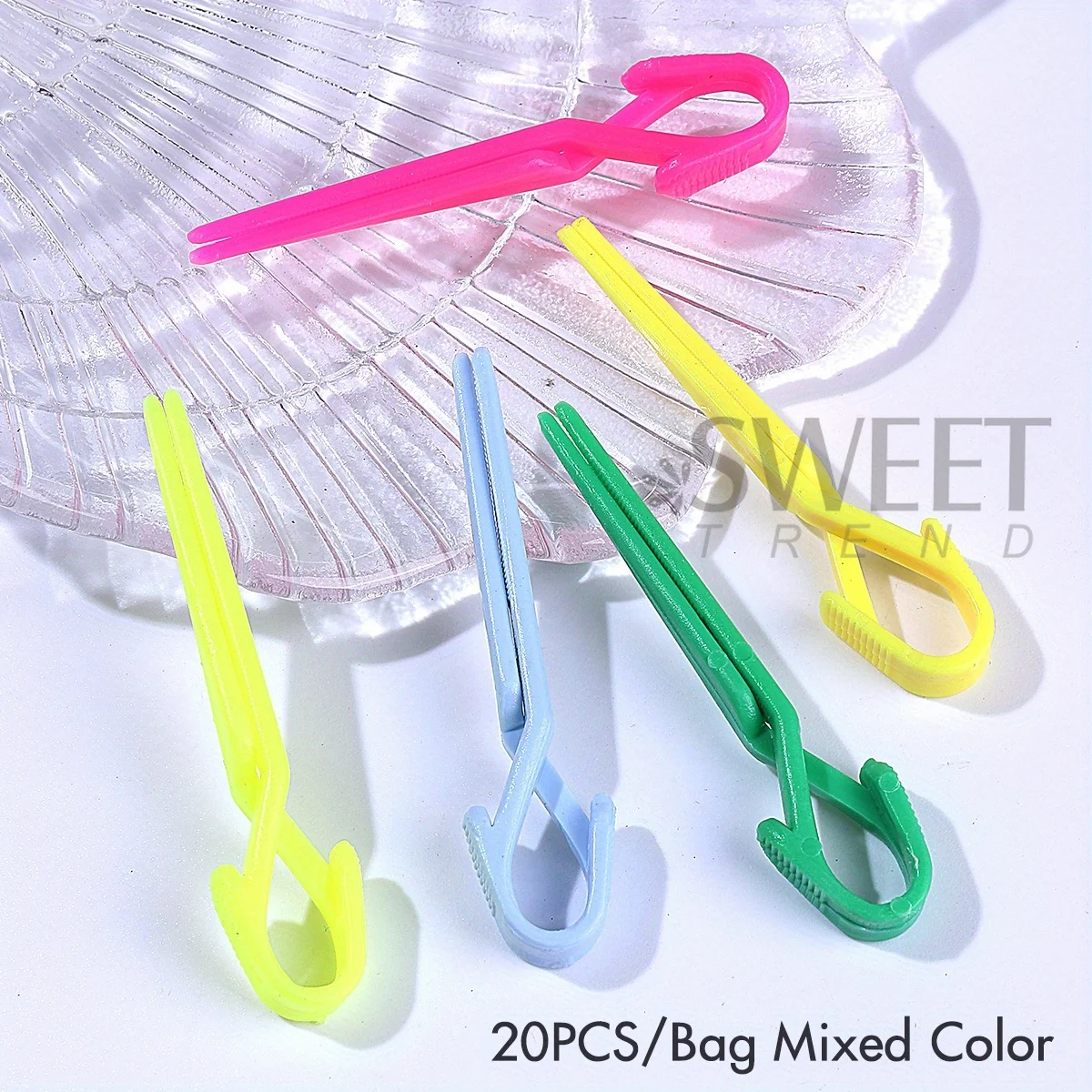 20pcs Anti-Spill Nail Polish Applicator Clips Positioning Cross Fingernails Auxiliary Tools Phototherapy Care Manicure Accessory