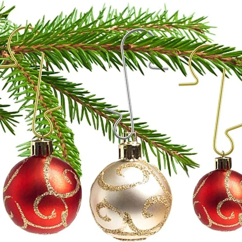 Christmas Ornament Metal Hook 200/50PCS for Xmas Tree and Party Decor