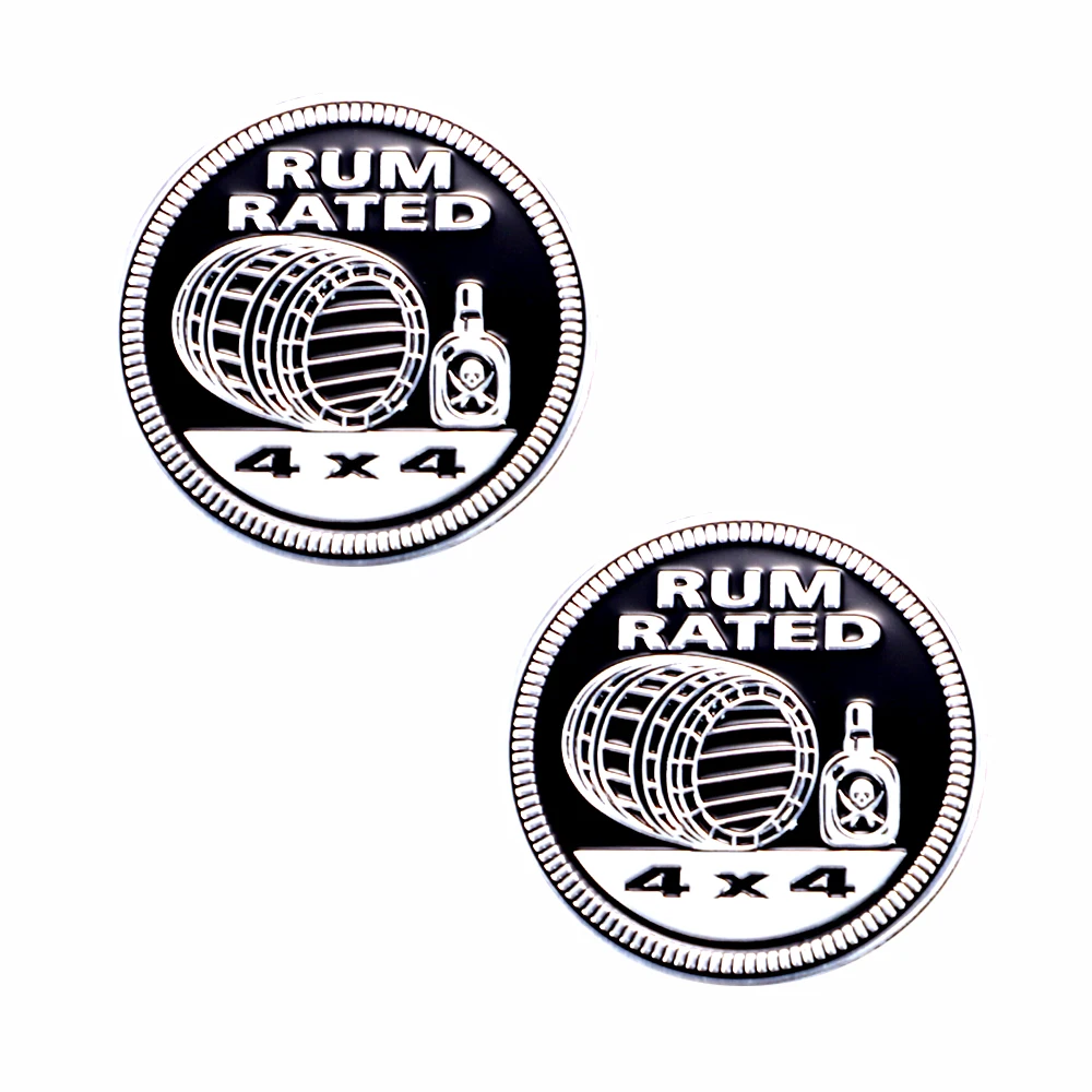 

2pcs 3D Car Rum Rated with Pride Pated 4×4 Stickers Accessories Suitable for All Cars Mazda 3bl Decoration Accessories Stickers