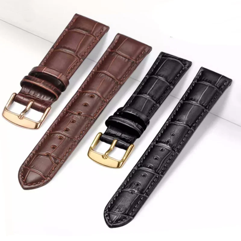Best Low Cost Leather 16 mm Watch Wristband 1M-SP51B14B_K0028212