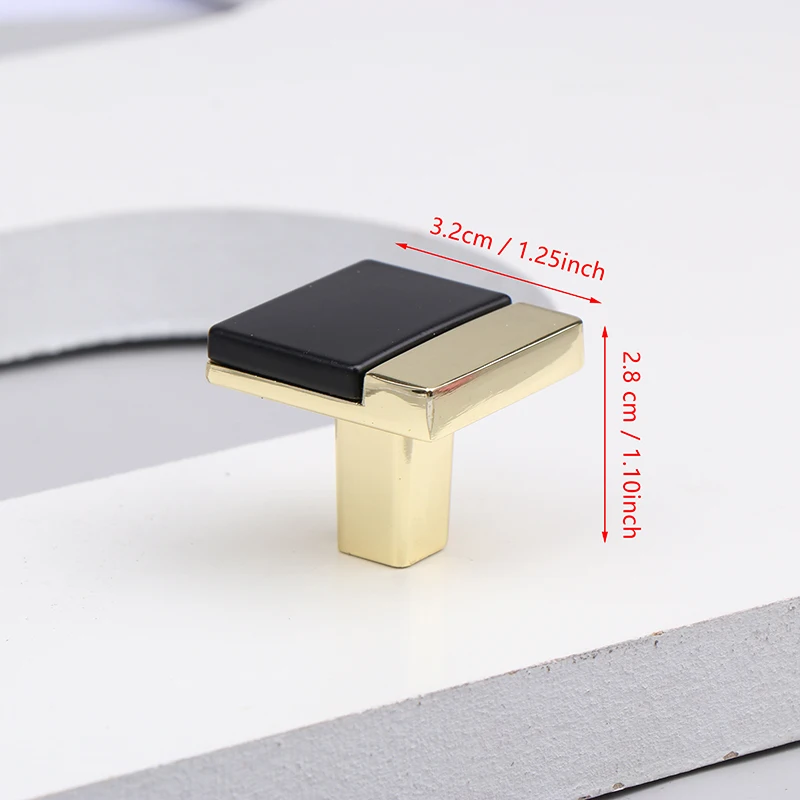 Description Picture 3 of itemModern Gold Black Chrome Kitchen Handle Zinc Alloy Cabinet Knobs And Handles Drawer Knobs Pulls Furniture Handle Door Hardware