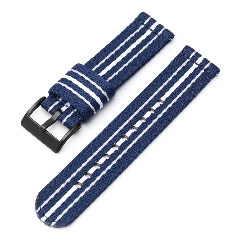 Durable Nylon Woven Canvas Strap for Outdoor Sports Watches - 20mm 22mm