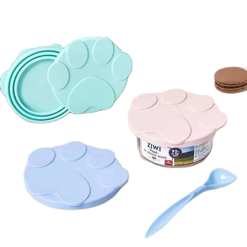 Portable Silicone Dog Cat Canned Lid 2-in-1Food Sealer Spoon Pet Food Cover Storage Fresh-keeping Lids Bowl Dog Accessories Portable Silicone Dog Cat Canned Lid 2-in-1Food Sealer Spoon Pet Food Cover Storage Fresh-keeping Lids Bowl Dog Accessories