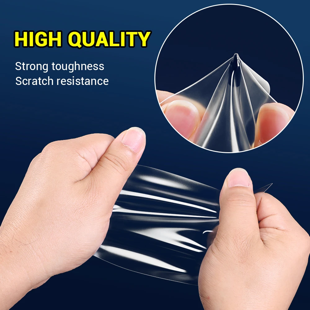 8-Piece Transparent Car Door Handle Anti-Scratch Protector Film Set