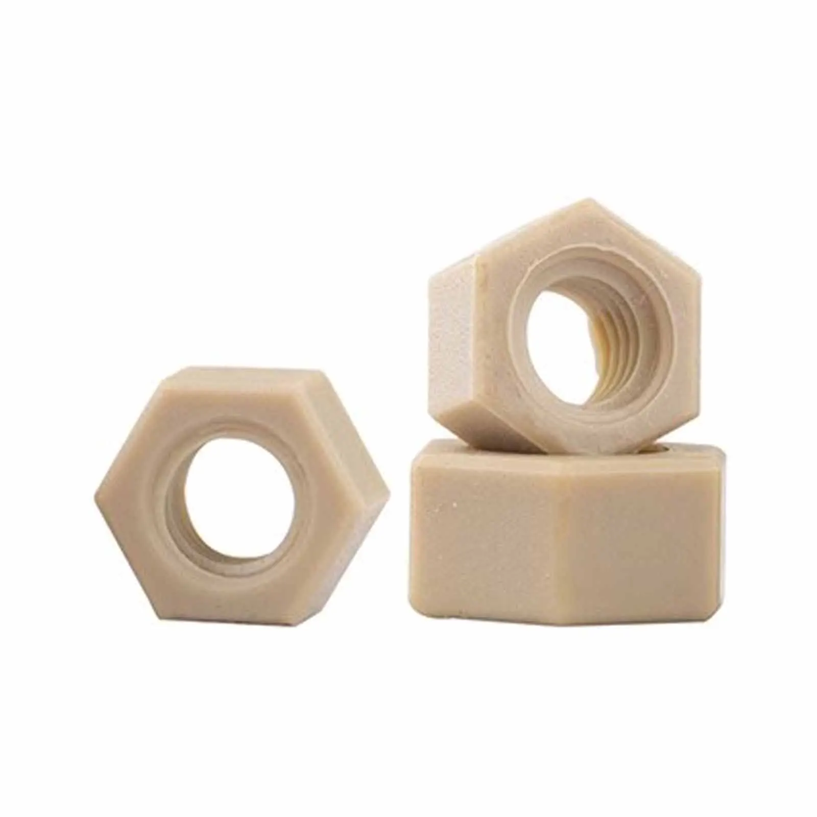 1pc M2 M2.5 M3 M4 M5 M6 M8 M10 M12 M14 M16 M20 PEEK High-strength High-temperature Resistant Insulation Plastic Hex Hexagon Nut