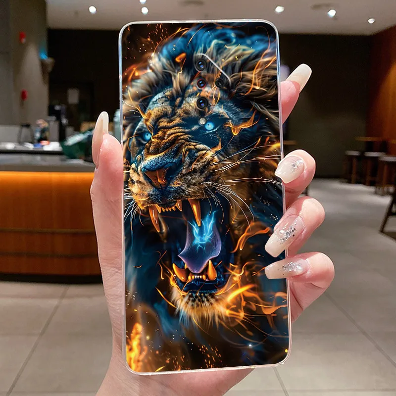 Luxury Cute Dragon Transparent Soft TPU Back Cover Phone Case