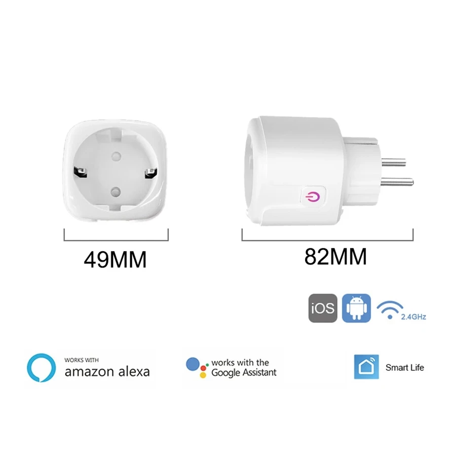   Ÿ̹ Ʈ ÷ WiFi ,    EU  16A Tuya SmartLife APP  Alexa Google assistant ȣȯ,