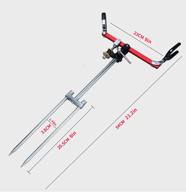 Aluminium alloy Fishing Rod Holder Universal Detachable Folding