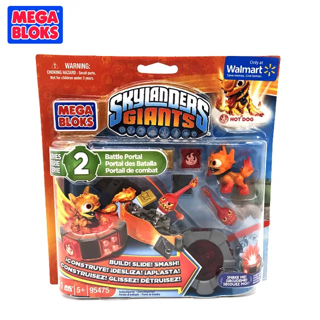 Mega Bloks Sky Landers Swap Force Violent Flame Dog Fighting Giant Stump Building Block Set Action Figure Model Toys Kids Gifts 2