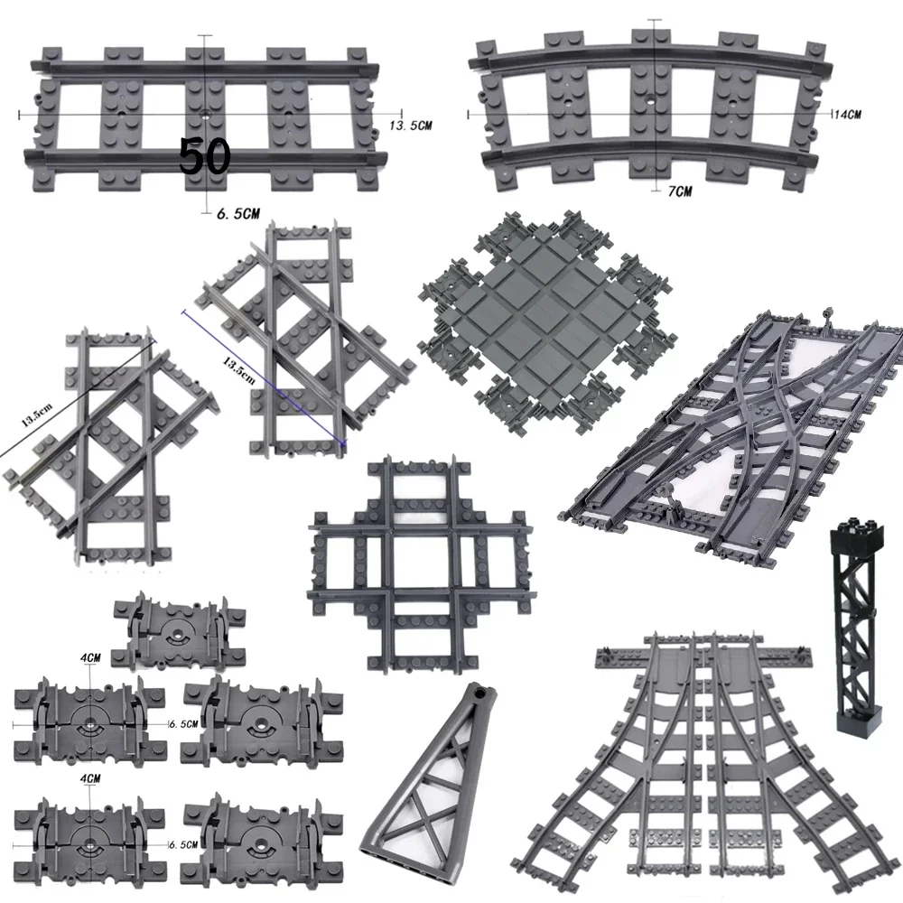 City Trains Flexible Tracks Set – Creative DIY Building Block Toy