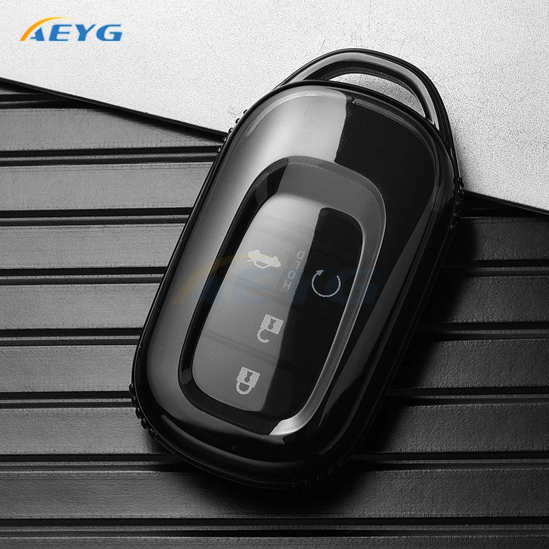 TPU Car Key Case Cover Shell Fob For Honda Accord Civic HR-V CR-V Pilot Sport SI EX EX-L Keychain Accessories