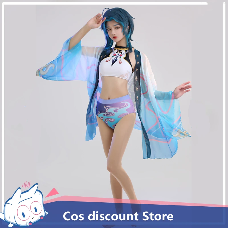 genshin-impact-cosplay-xiao-swimsuit-summer-anime-women-swimwear-bathing-in-hot-spring-to-cover-your-stomach-sizes-s-xl