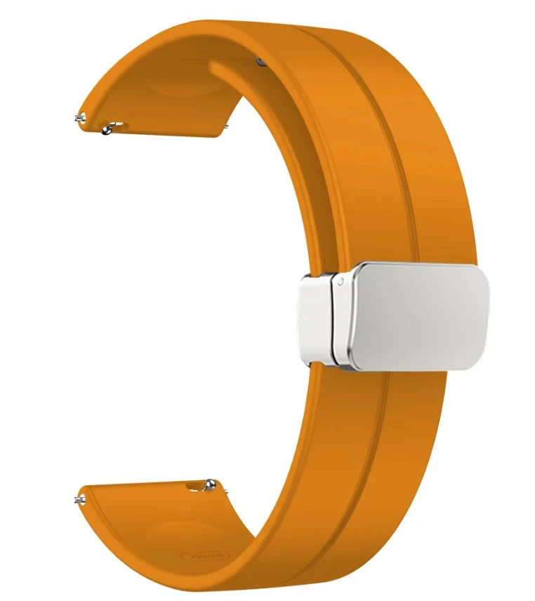 Magnetic Silicone Watch Strap, 22mm & 20mm Options, Universal Fit