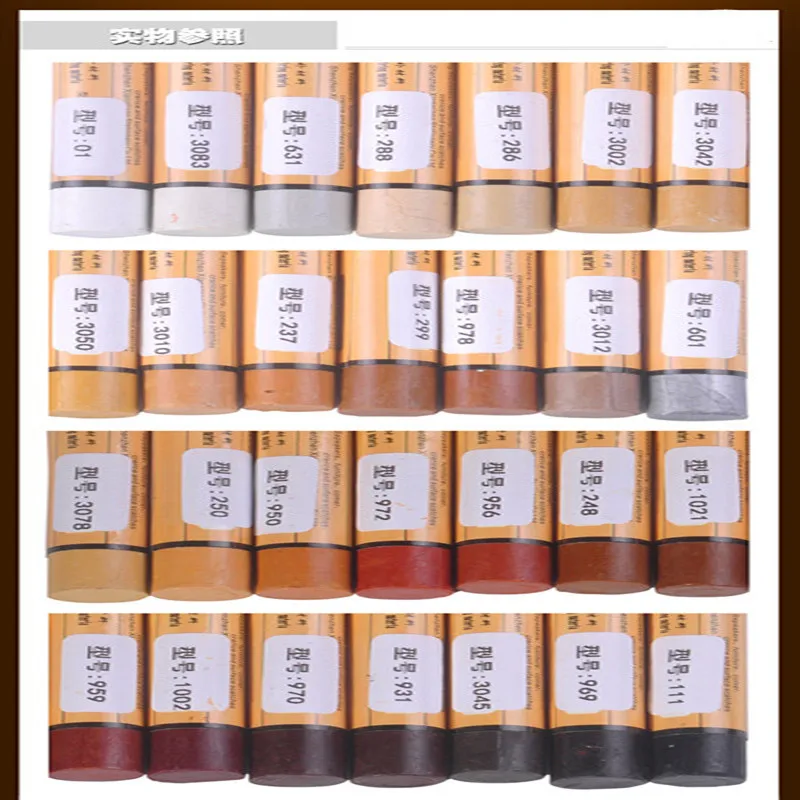 14pcs/Set Furniture Paint Floor Repair Floor Wax Crayon Scratch Patch Paint Pen Wood Composite Repair Materials