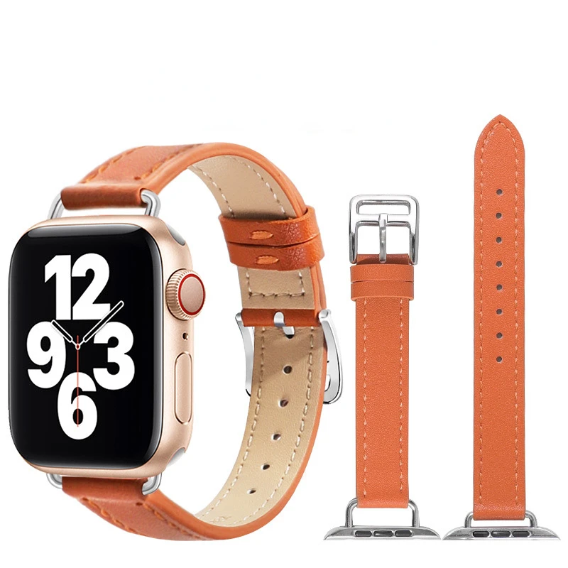 

Ремешок кожаный для IWatch Series 5/6/7/8/SE, маленький поясной браслет для часов 38 мм/40 мм/41 мм 42 мм/44 мм/45 мм/49 мм