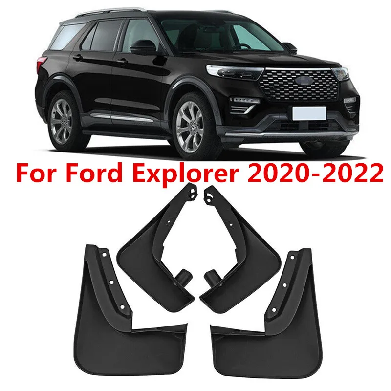 

4Pcs Car Mud Flaps Splash Guard Fender Mudguard For Ford Explorer 2020 2021 2022