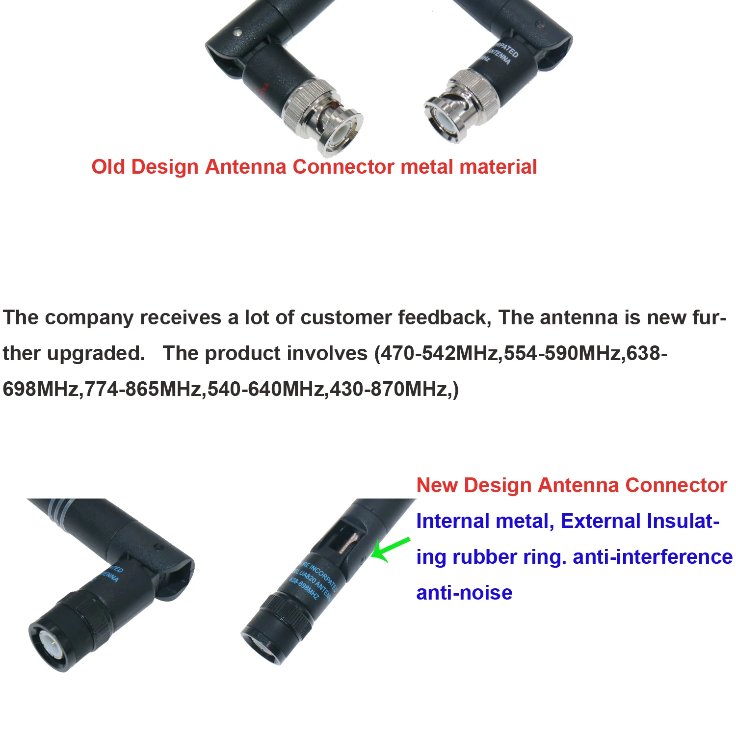 bluetooth microphone Microphone Antennas 470-542MHZ 638-698MHZ 774-865MHZ BNC  Bayonet Antennas For Shure Wireless Microphone System MicwlAudio gaming microphone