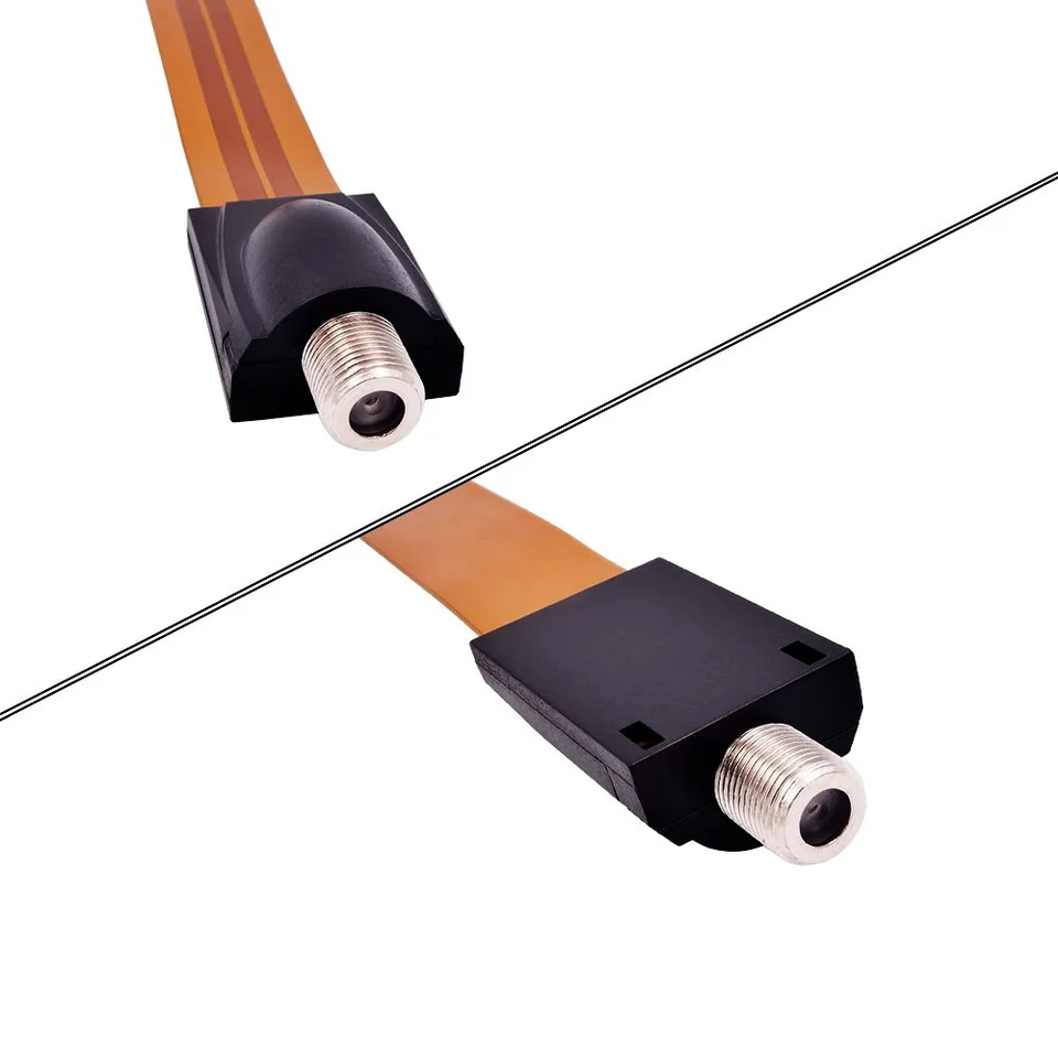 Coax Cable Connector Extremely Flat Window Satellite/Antenna Cable ...