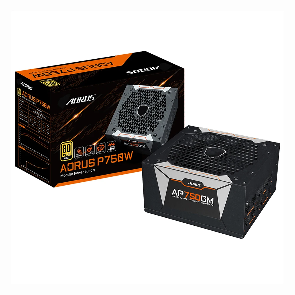 GP-AP750GM 750W AORUS P750W AP750GM 80PLUS 골드 ATX 12V 전원 공급 장치 완벽하게 작동 빠른 배송 고품질