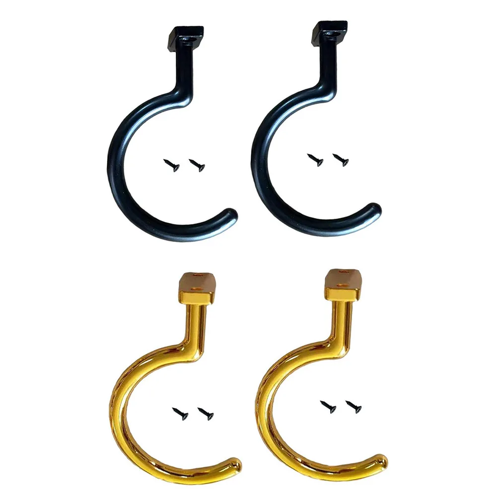 2pcs Billiard Table Hooks 9x5.5cm Iron Triangle Rack Hanging Hook With Screws For Snooker Billiard Tripod Hook Accessories