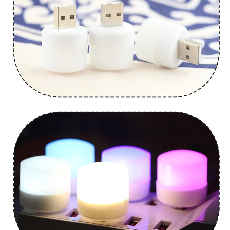 휴대용 및 내구성 LED USB 저전력 자동차 분위기, 부드러운 네온 야간 조명, 실내 조명, INS 스타일 미니 보조 램프, 5 개