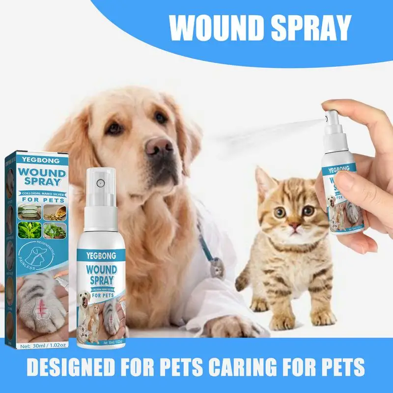 

50g Pet Wound Spray Pets Anti-Itch And Itch Relief Dogs Cat Skin Healthy Care For Sensitive Skin For Cats Dogs Or Other Pets