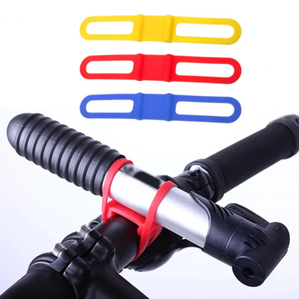 

Bicycle Lights Rubber Band Handlebar Silicone Strap Band Phone Fixing Elastic Tie Rope Flashlight Bandages Bicycle Accessories