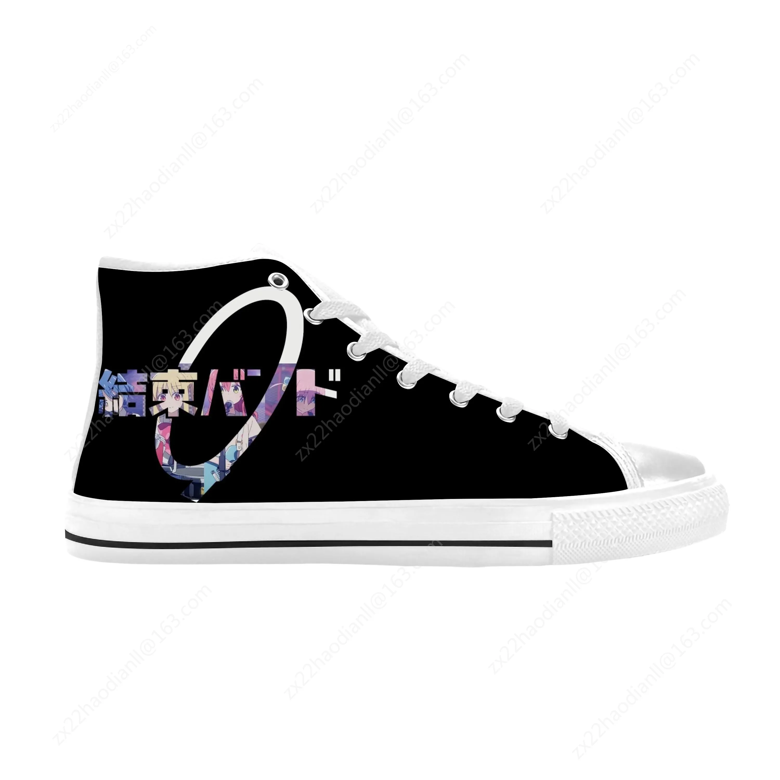 Anime BOCCHI THE ROCK Hitori Gotoh Ijichi Nijika Casual Cloth Shoes High Top Comfortable Breathable 3D Print Men Women Sneakers