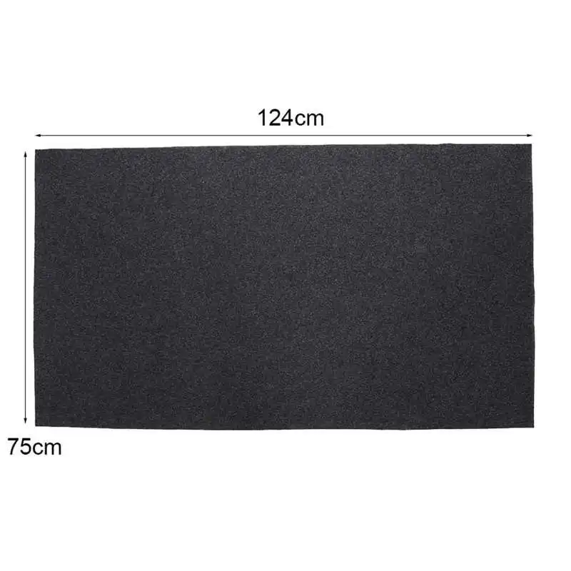 BBQ Grill Mat 75x124cm Flame Retardant Heat Resistant Non-stick BBQ Gas Grill Splatter Mat Backyard Floor Protective Rug