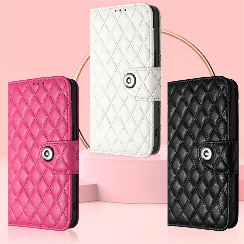 Luxury Leather Wallet Flip Phone Case - Fashionable and Anti-Scratch Design