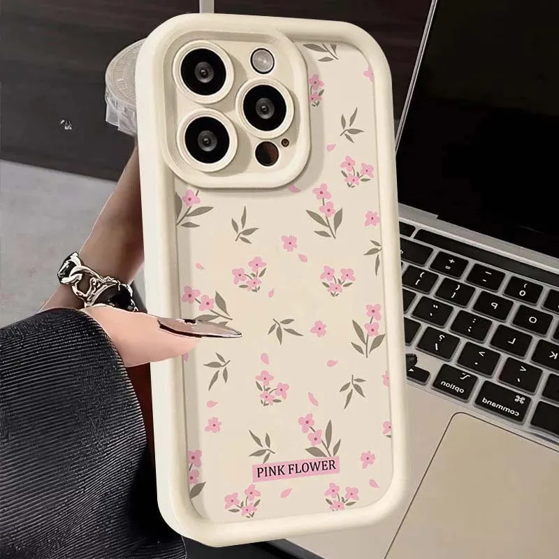 Pink Floral Butterfly Case - Elegant Protective Cover