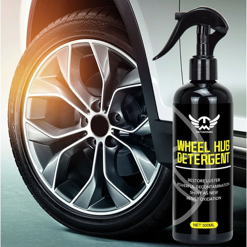 300ml Iron Rust Cleaning Fluid Convenient Car Wheel Hub Rust Removal Spray Car Detailing Cleaning Spray D7YA
